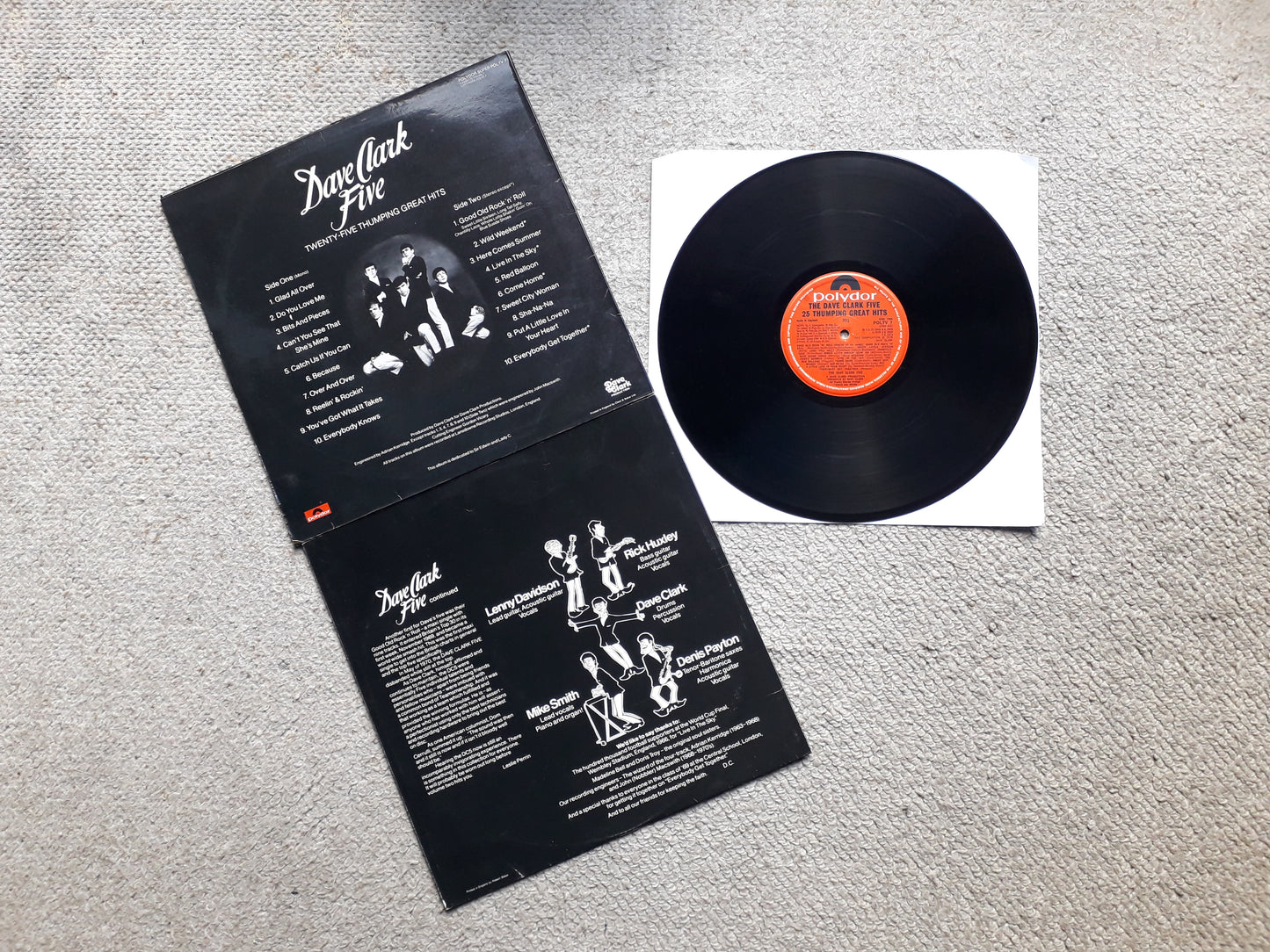 Dave Clark Five-25 Thumping Great Hits LP (POLTV 7)