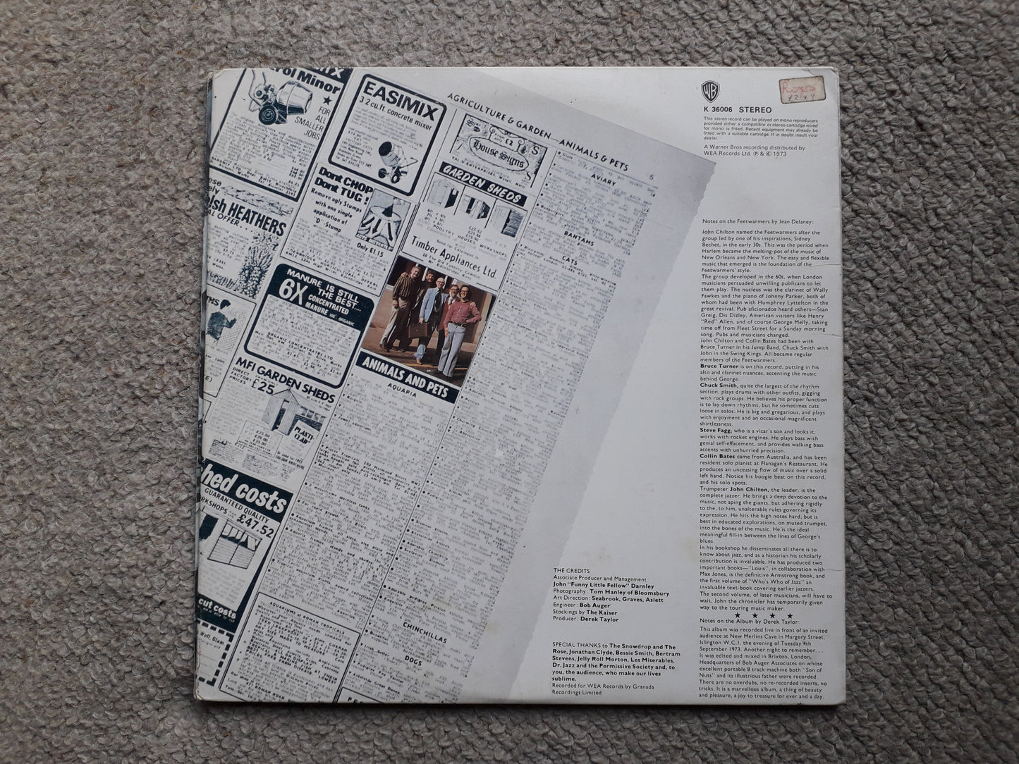 George Melly & The Feetwarmers-Son Of Nuts LP (K 36006)