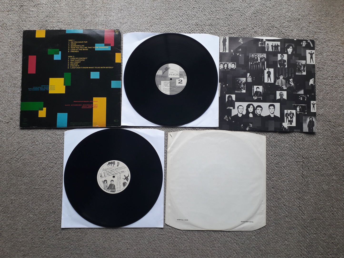 Photos-The Photos LP + The Blackmail Tapes 12" (PHOTO 5/BLACK 1)