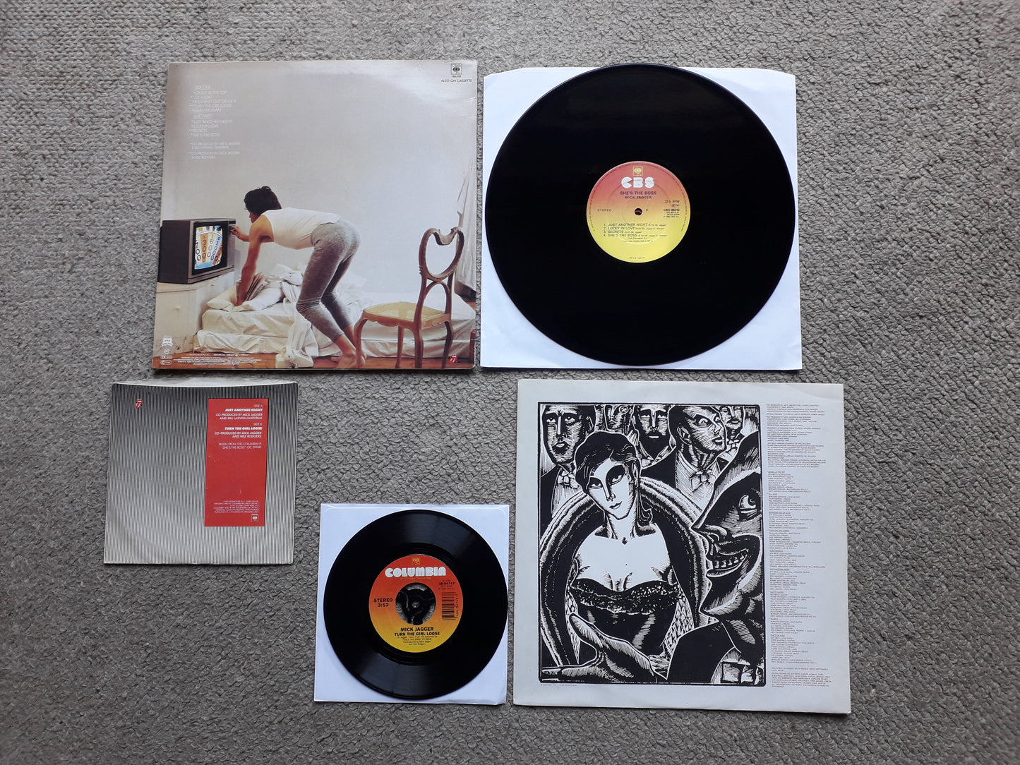 Mick Jagger-She's The Boss LP + Just Another Night 7"