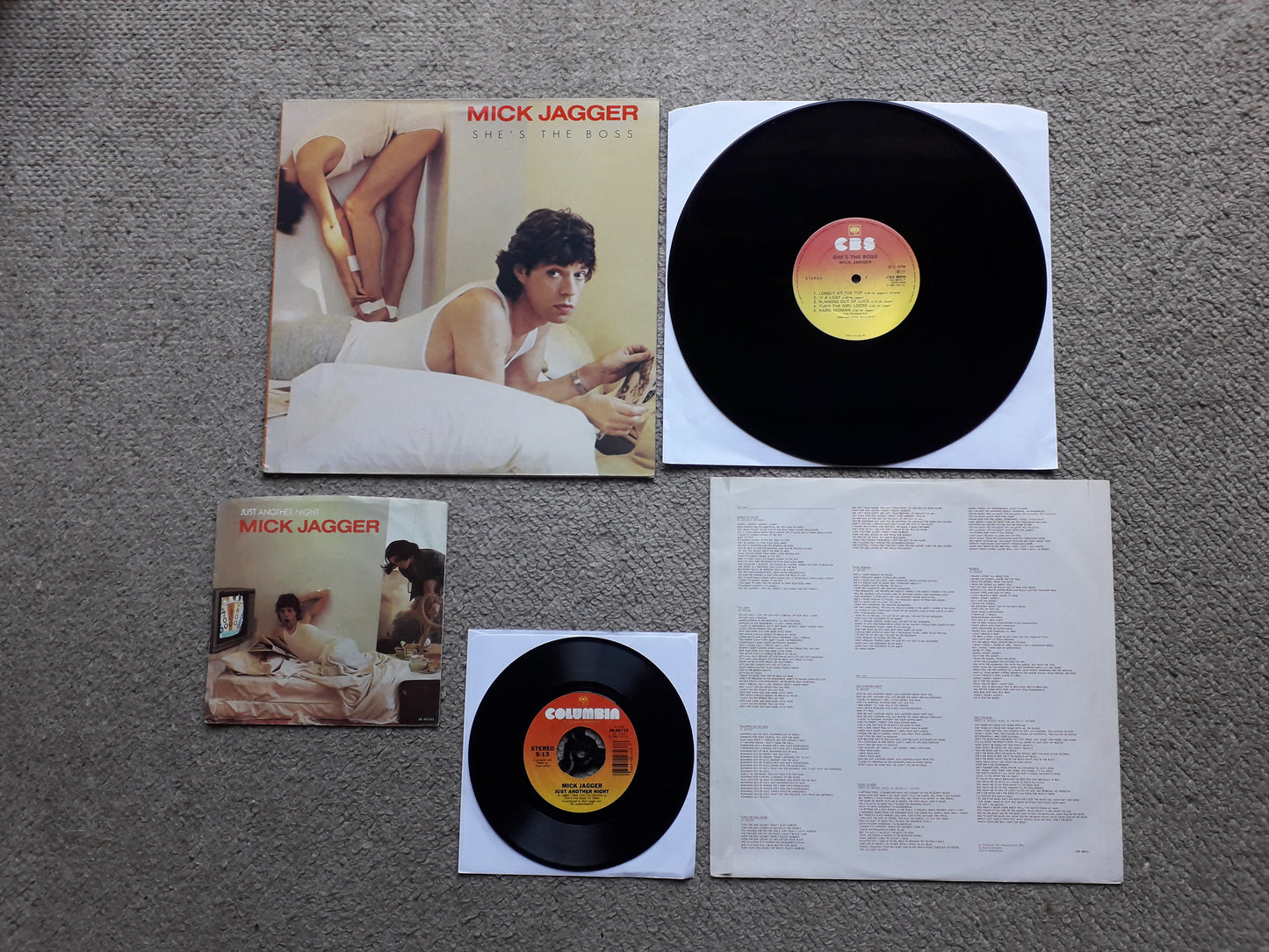 Mick Jagger-She's The Boss LP + Just Another Night 7"