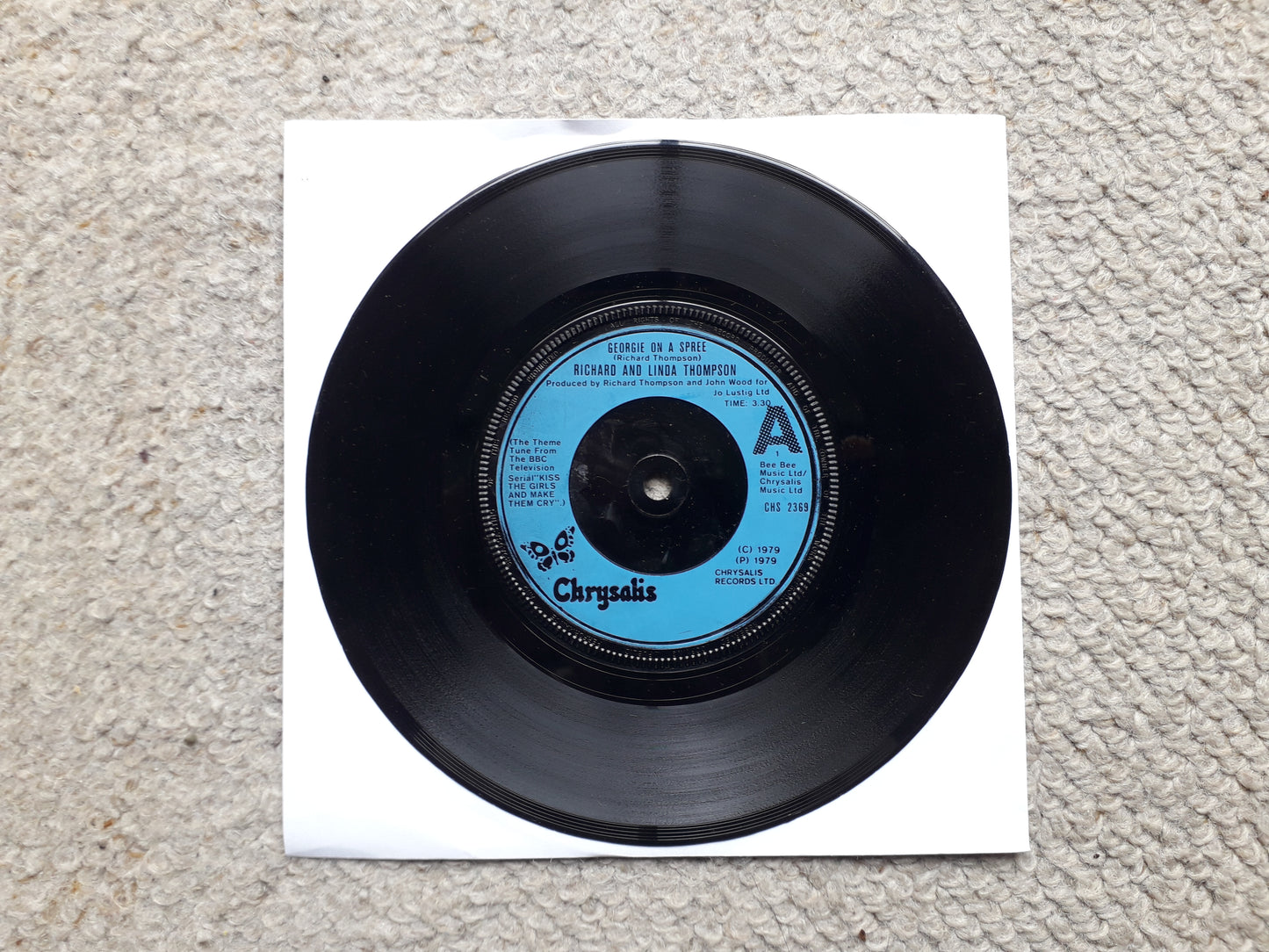 Richard & Linda Thompson-Georgie On A Spree/Civilisation 7" (CHS 2369)
