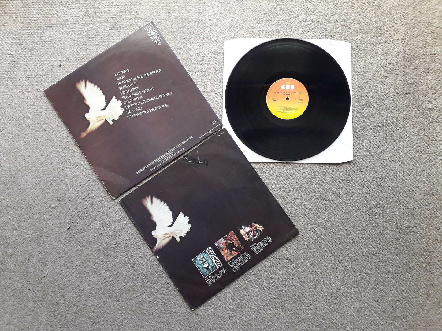 santana-Santana's Greatest Hits LP (S 69081)