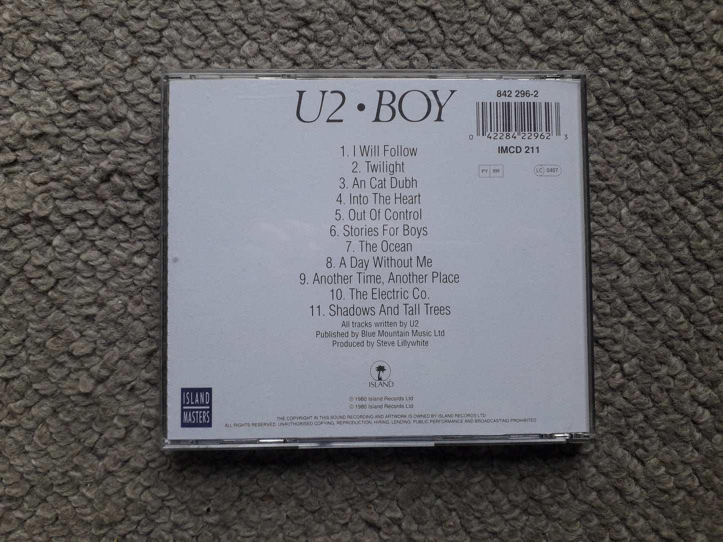 U2-Boy CD (IMCD 211)