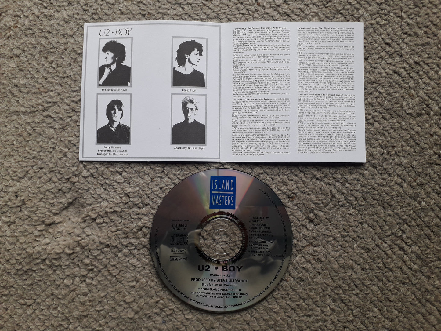 U2-Boy CD (IMCD 211)