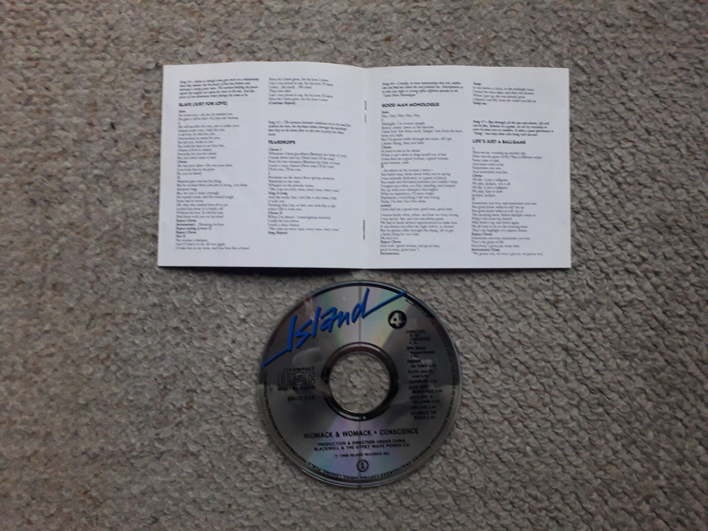 Womack & Womack-Conscience CD (BRCD 519)