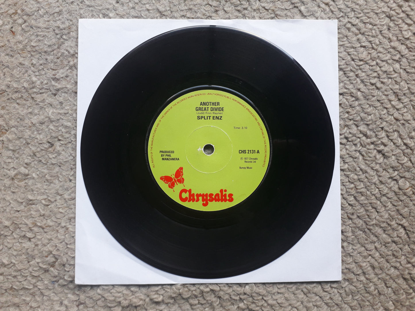 Split Enz-Another Great Divide/Stranger Than Fiction 7" (CHS 2131)
