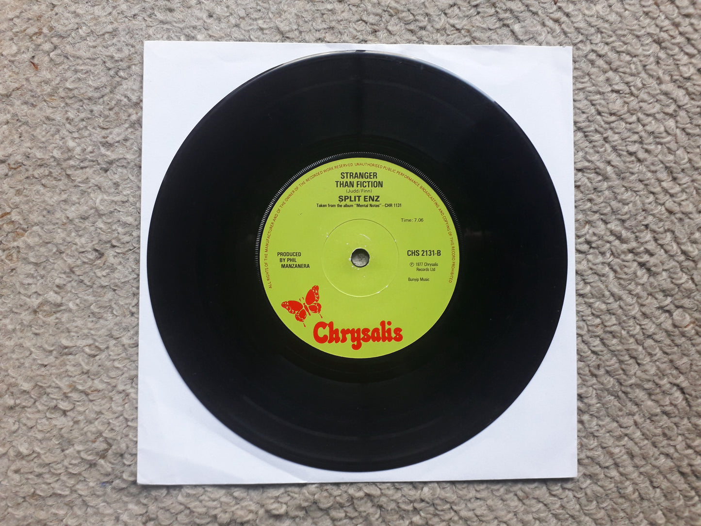 Split Enz-Another Great Divide/Stranger Than Fiction 7" (CHS 2131)