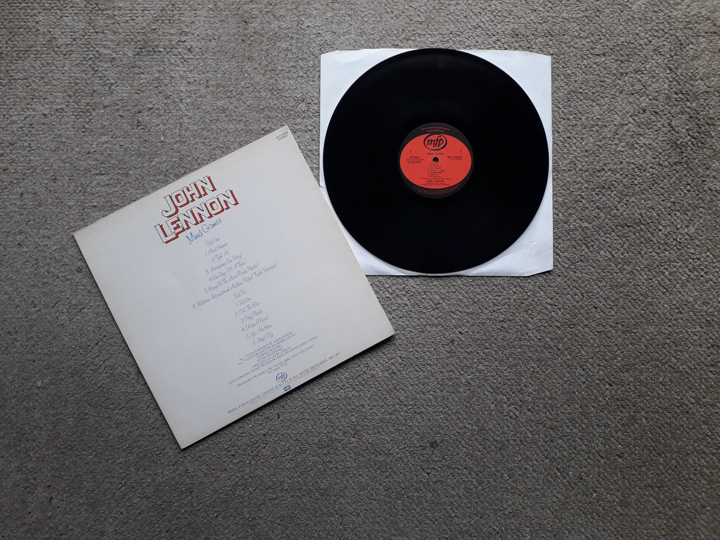 John Lennon-Mind Games LP (MFP 50509)