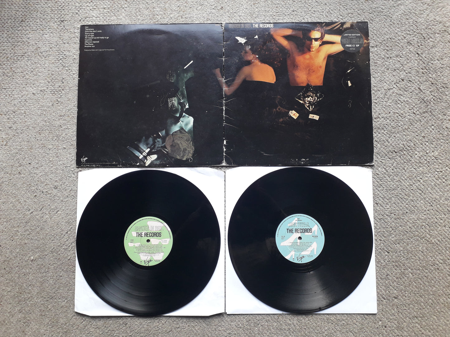 The Records-Shades In Bed LP + Limited 12" EP (V2122)