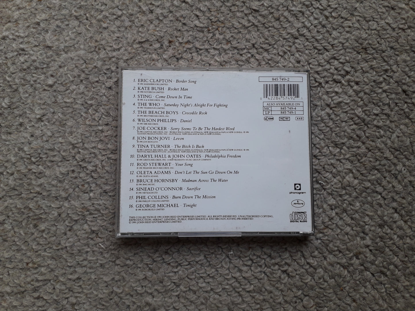 Various Artists-Two Rooms-Celebrating The Songs Of Elton John & Bernie Taupin CD (845 749-2
