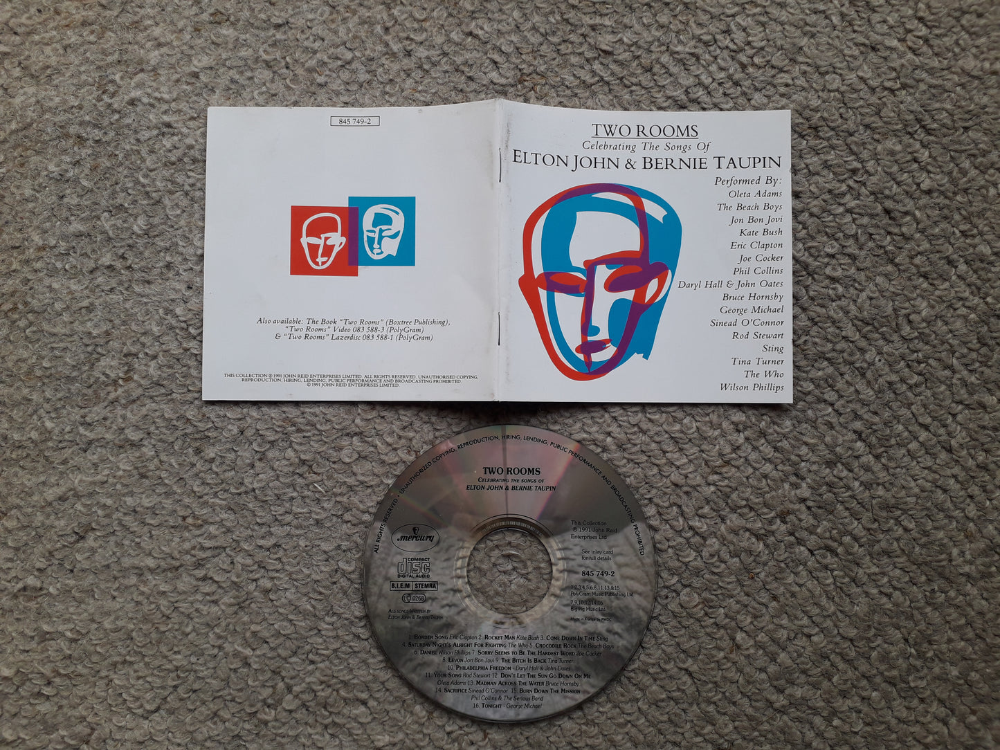 Various Artists-Two Rooms-Celebrating The Songs Of Elton John & Bernie Taupin CD (845 749-2