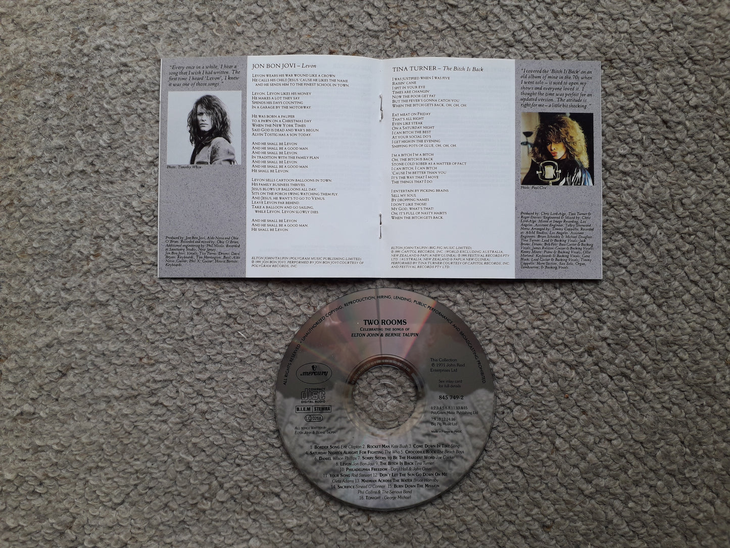 Various Artists-Two Rooms-Celebrating The Songs Of Elton John & Bernie Taupin CD (845 749-2