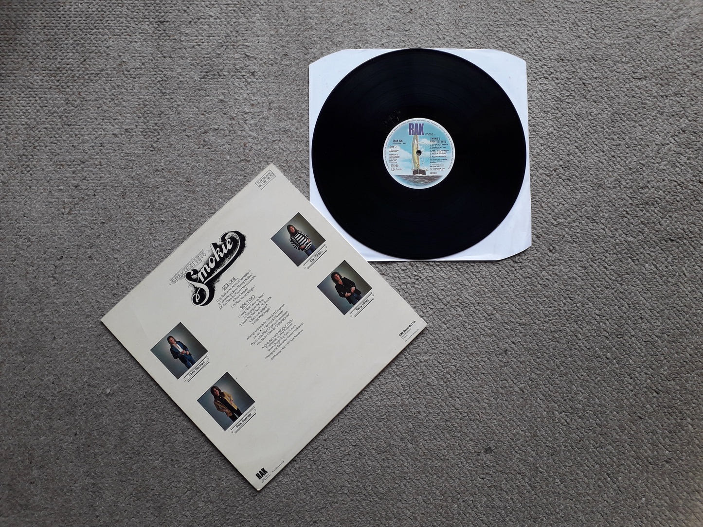 Smokie-Smokie's Greatest Hits LP (SRAK 526)