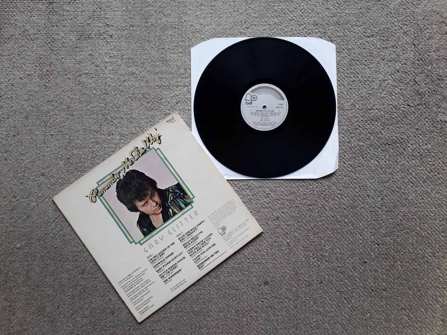 Gary Glitter-Remember Me This Way LP (BELLS 237)