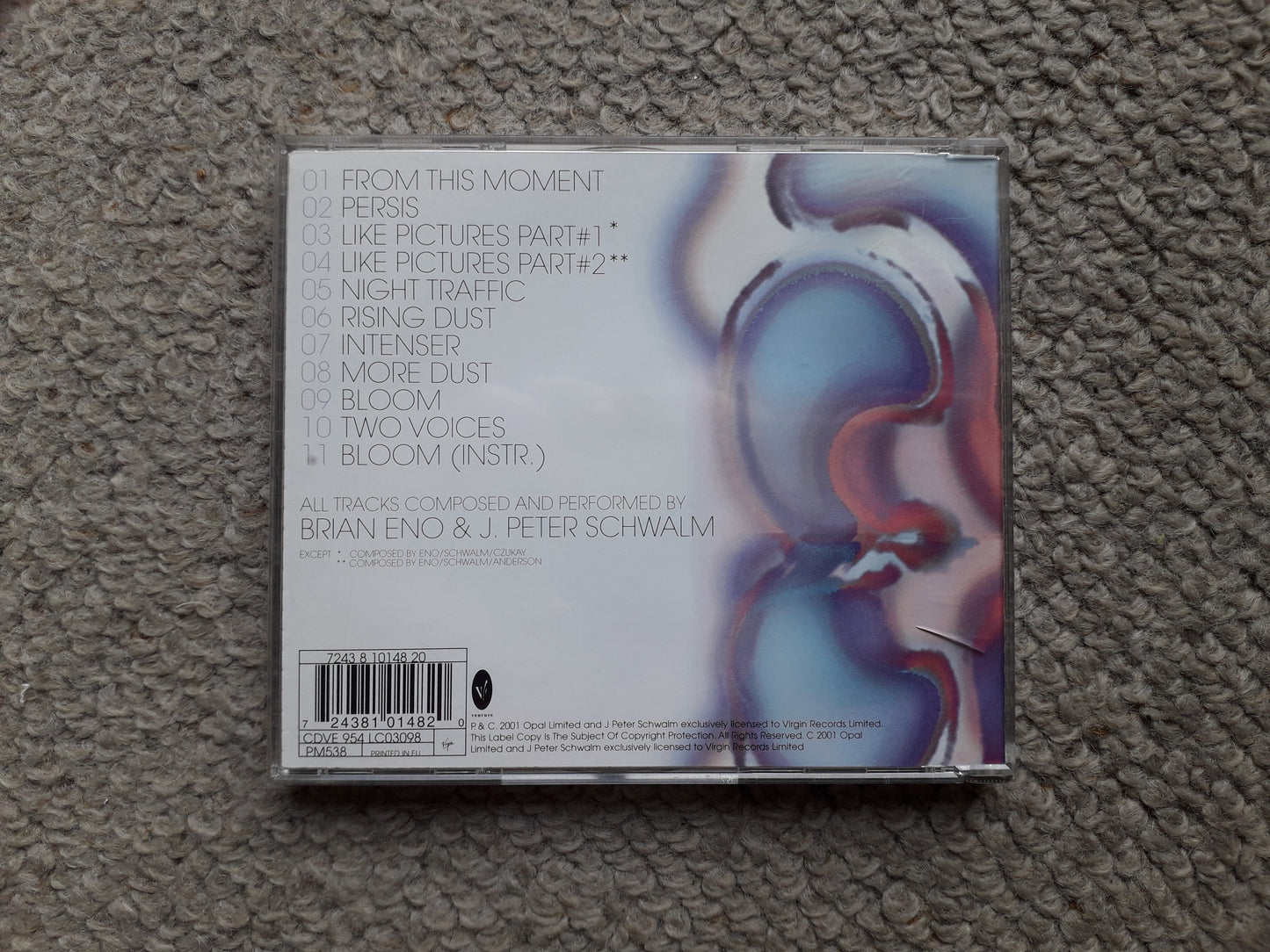 Brian Eno & J Peter Schwalm-Drawn From Life CD (CDVE 954)