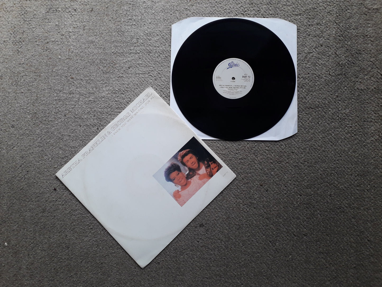 Aretha Franklin & George Mischael-I Knew You Were Waiting (For Me) 12" EP (DUET T2)