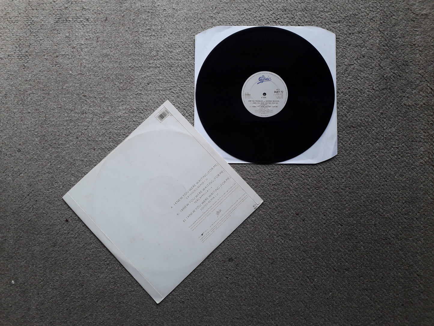 Aretha Franklin & George Mischael-I Knew You Were Waiting (For Me) 12" EP (DUET T2)