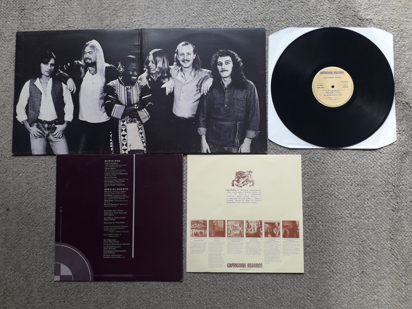 Allman Brothers Band-Enlightened Rogues LP (POLD 5016)