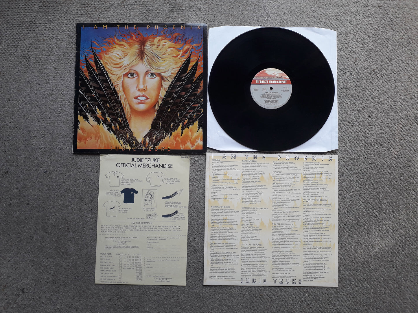 Judie Tzuke-I Am The Phoenix LP (TRAIN 15)