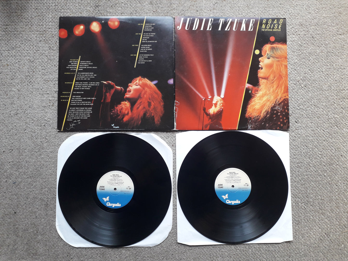 Judie Tzuke-Road Noise The Official Bootleg Double LP (CTY 1405)