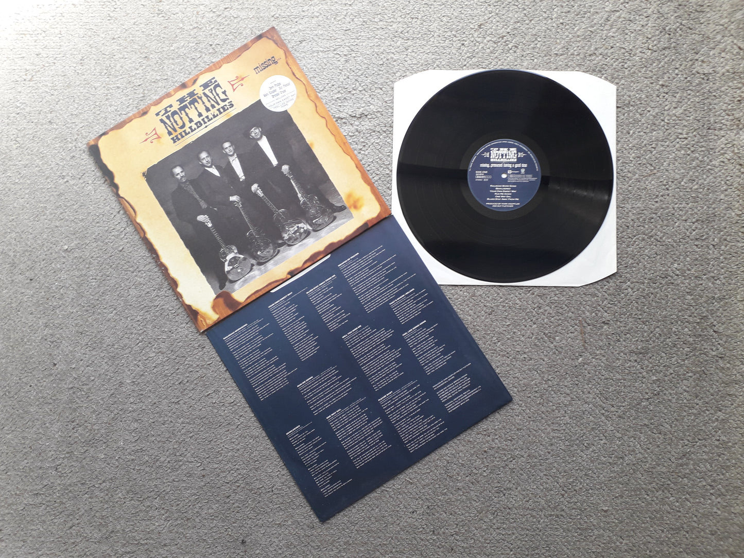 Notting Hillbillies-Missing...Presumed Having A Good Time LP (842 67-1)