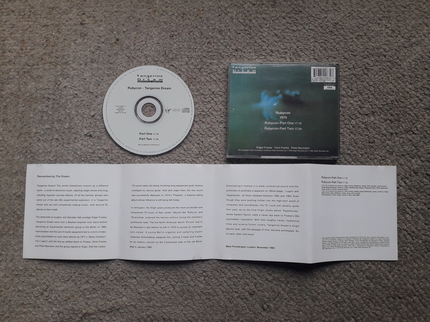 Tangerine Dream-Rubycon CD (TAND 6)