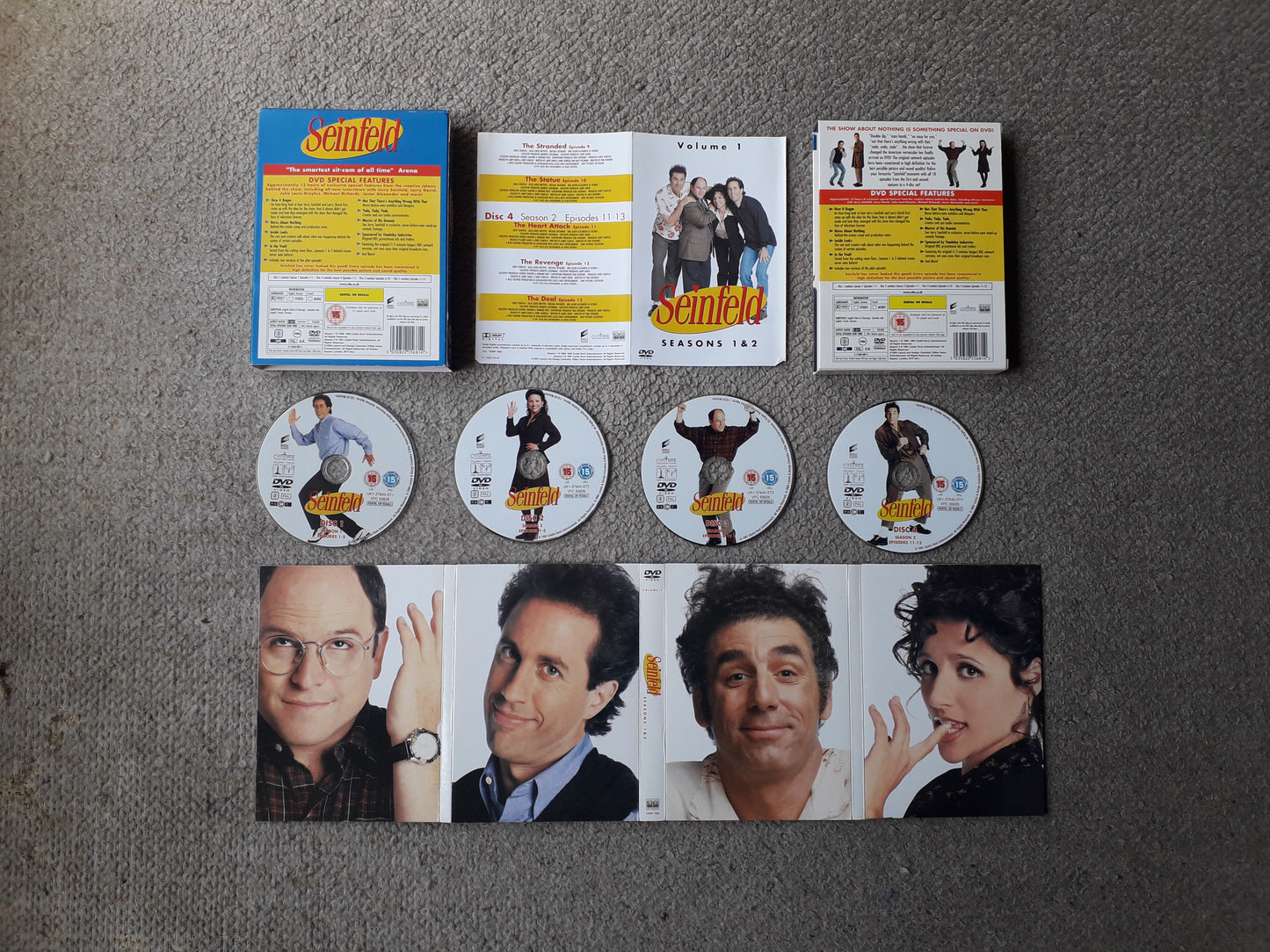 Seinfeld Seasons 1 & 2 Four DVD Box Set