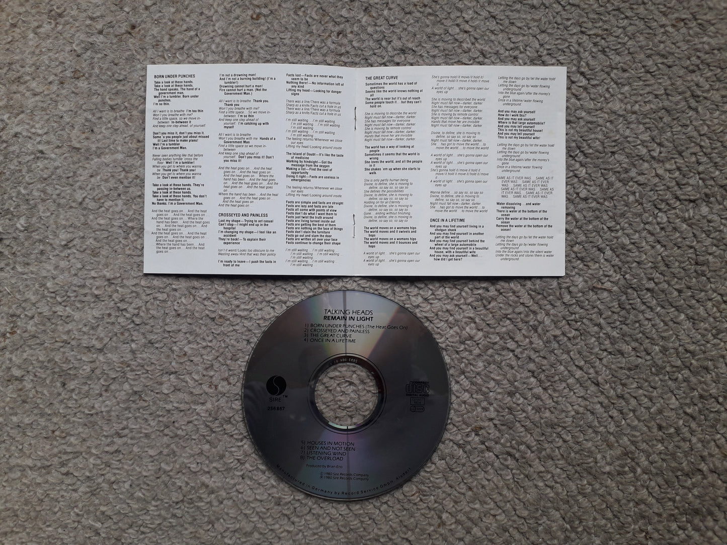 Talking Heads-Remain In light CD (256 867)