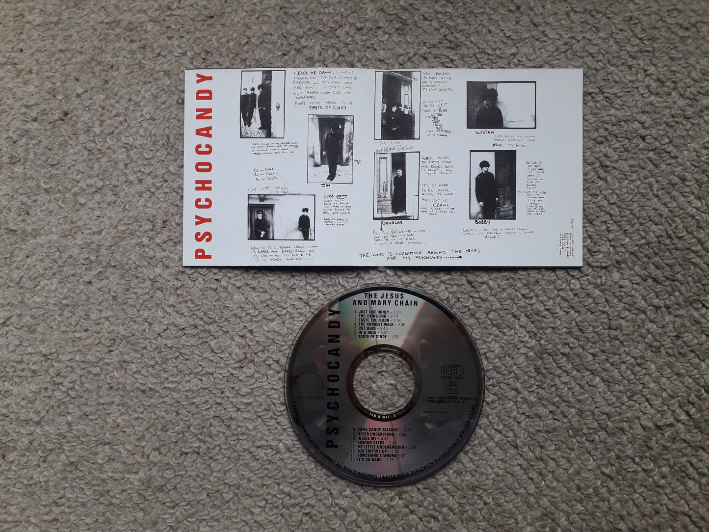 Jesus And Mary Chain-Psychocandy CD (2292-42000-2)