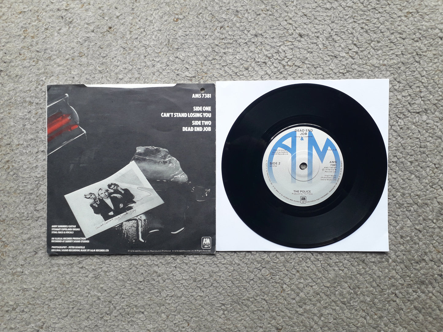 The Police-Can't Stand Losing You 7" (AMS 7381)