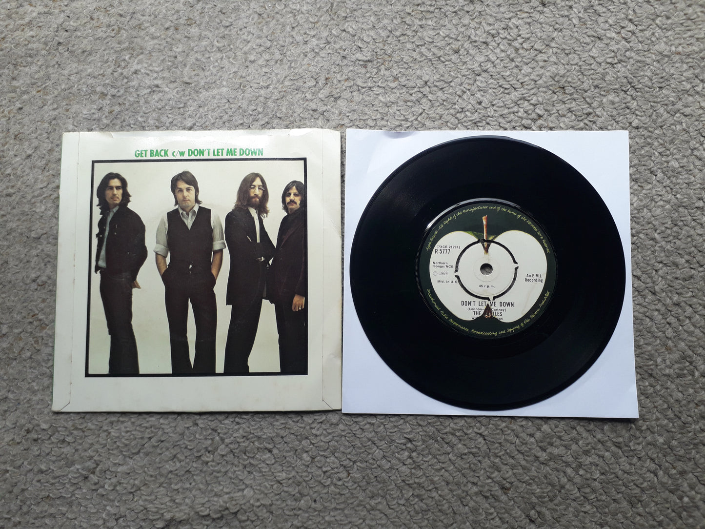 The Beatles-Get Back 7" 1976 reissue (R 5777)