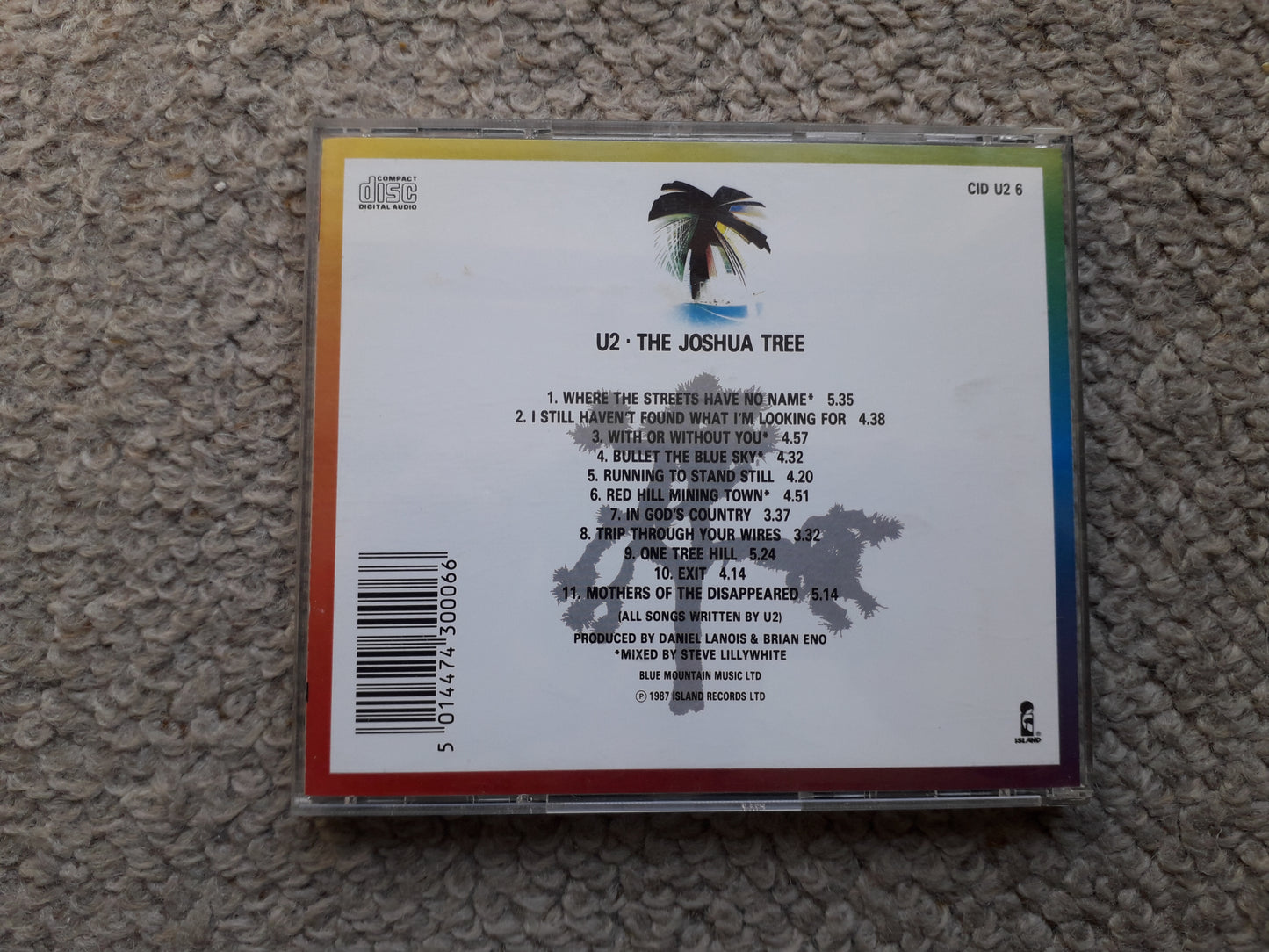 U2-The Joshua Tree CD (CID U 6)