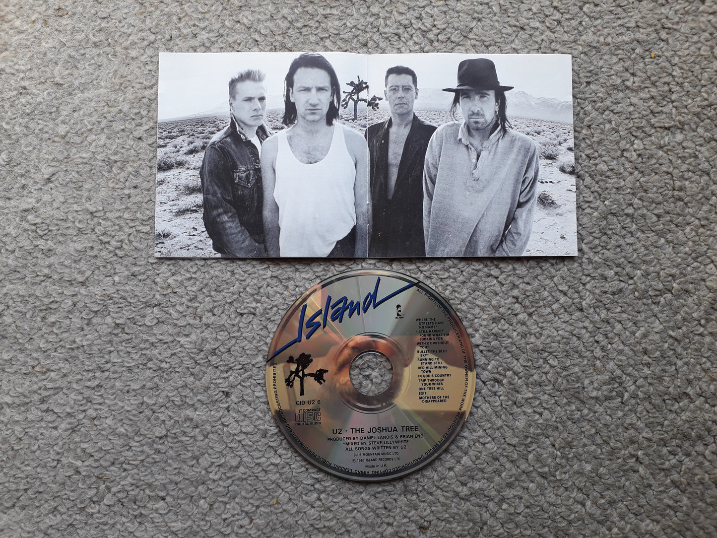 U2-The Joshua Tree CD (CID U 6)