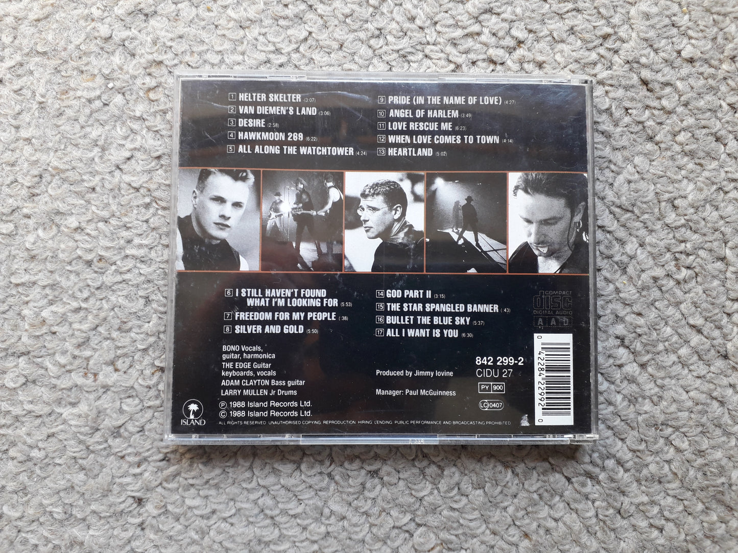 U2-Rattle And Hum CD (CIDU 27)