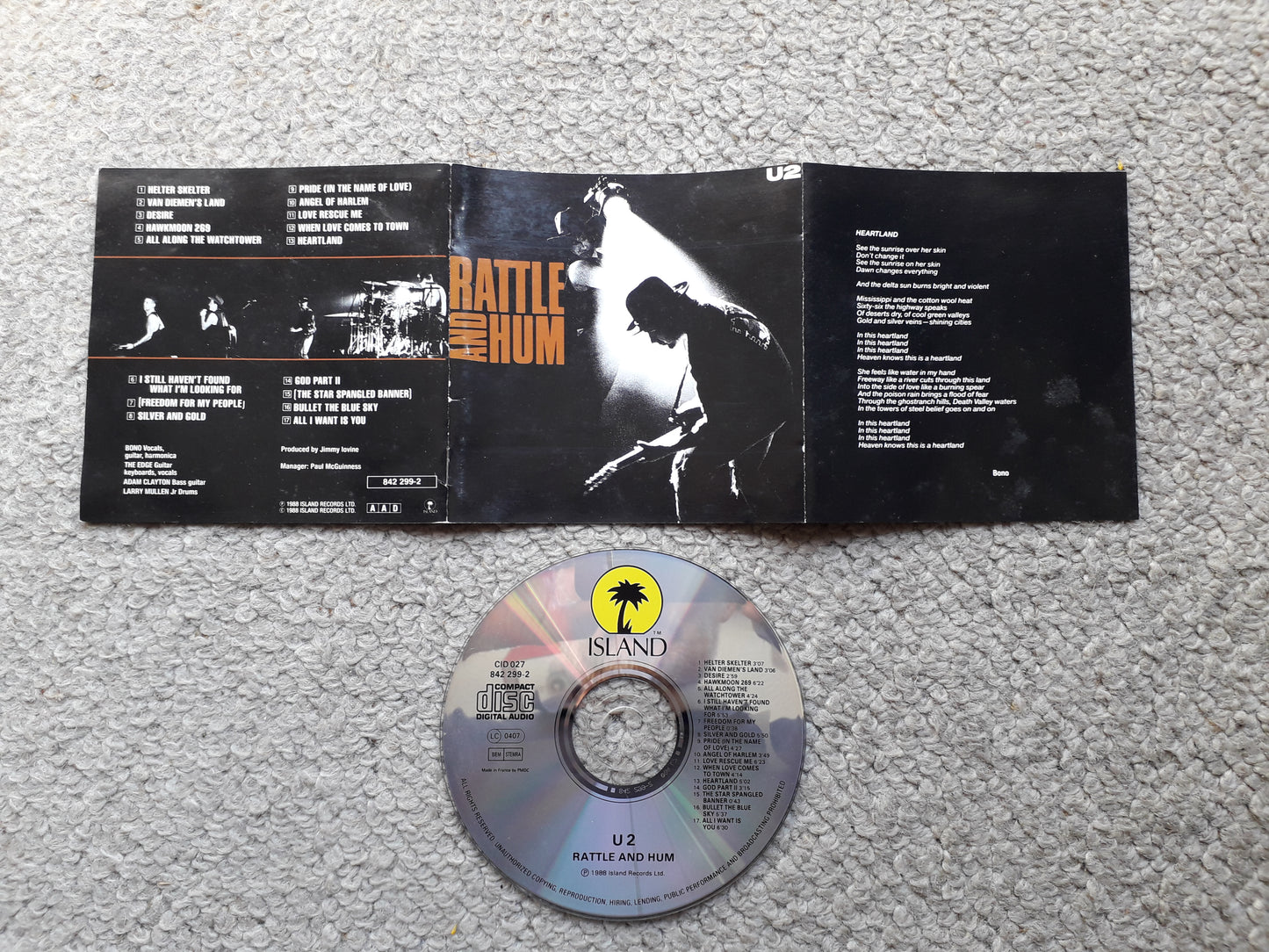 U2-Rattle And Hum CD (CIDU 27)
