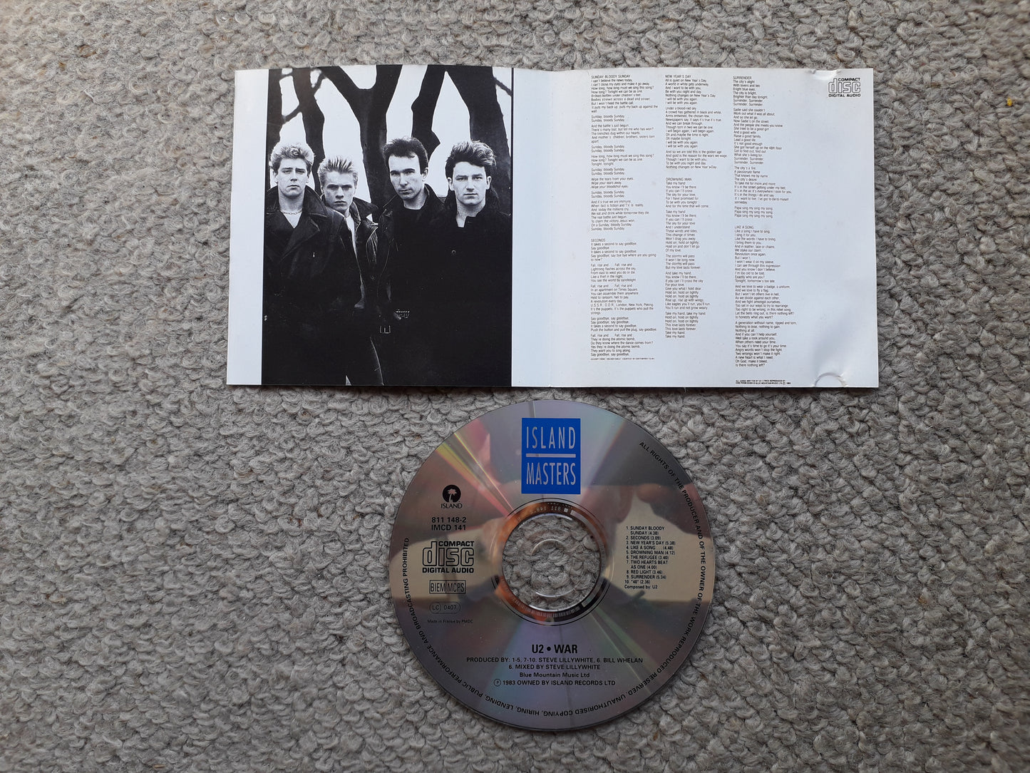 U2-War CD (IMCD 141)