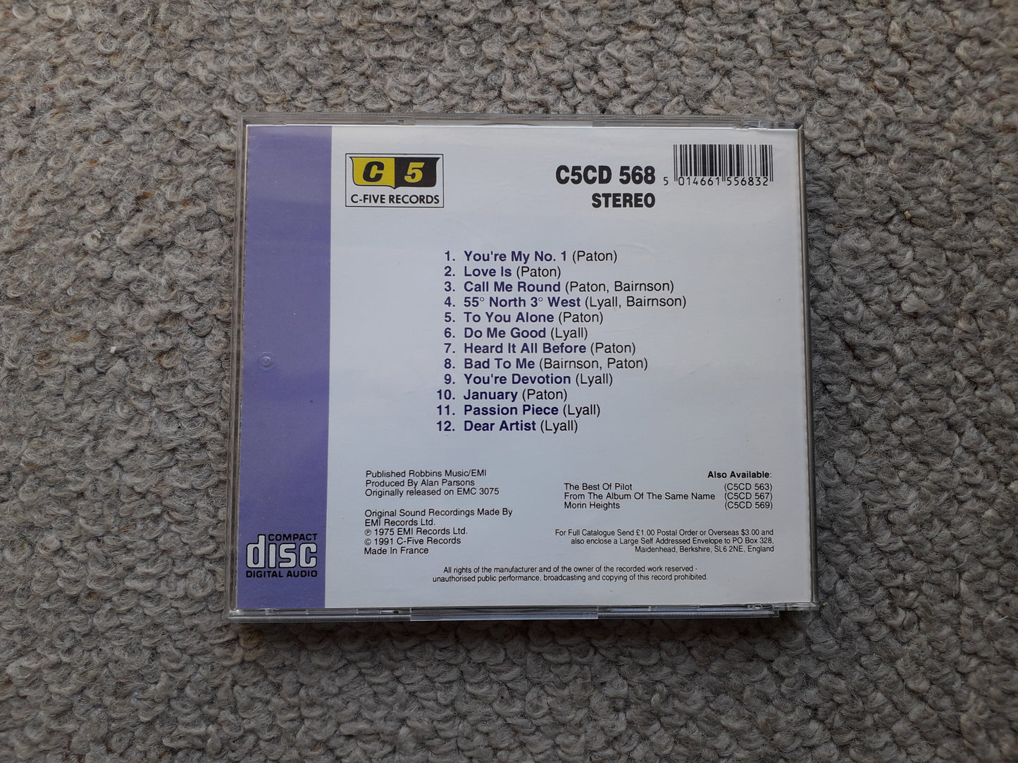 Pilot-Second Flight CD (CCD 568)