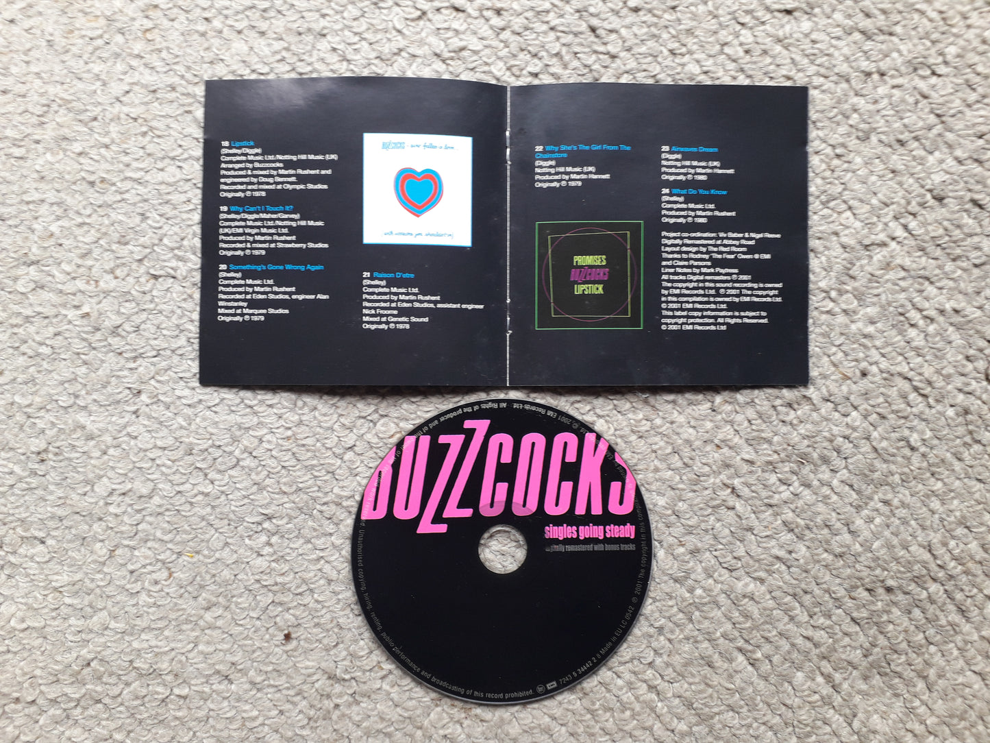 Buzzcocks-Singles Going Steady + Bonus Tracks CD (7243 5 34442 2 8)