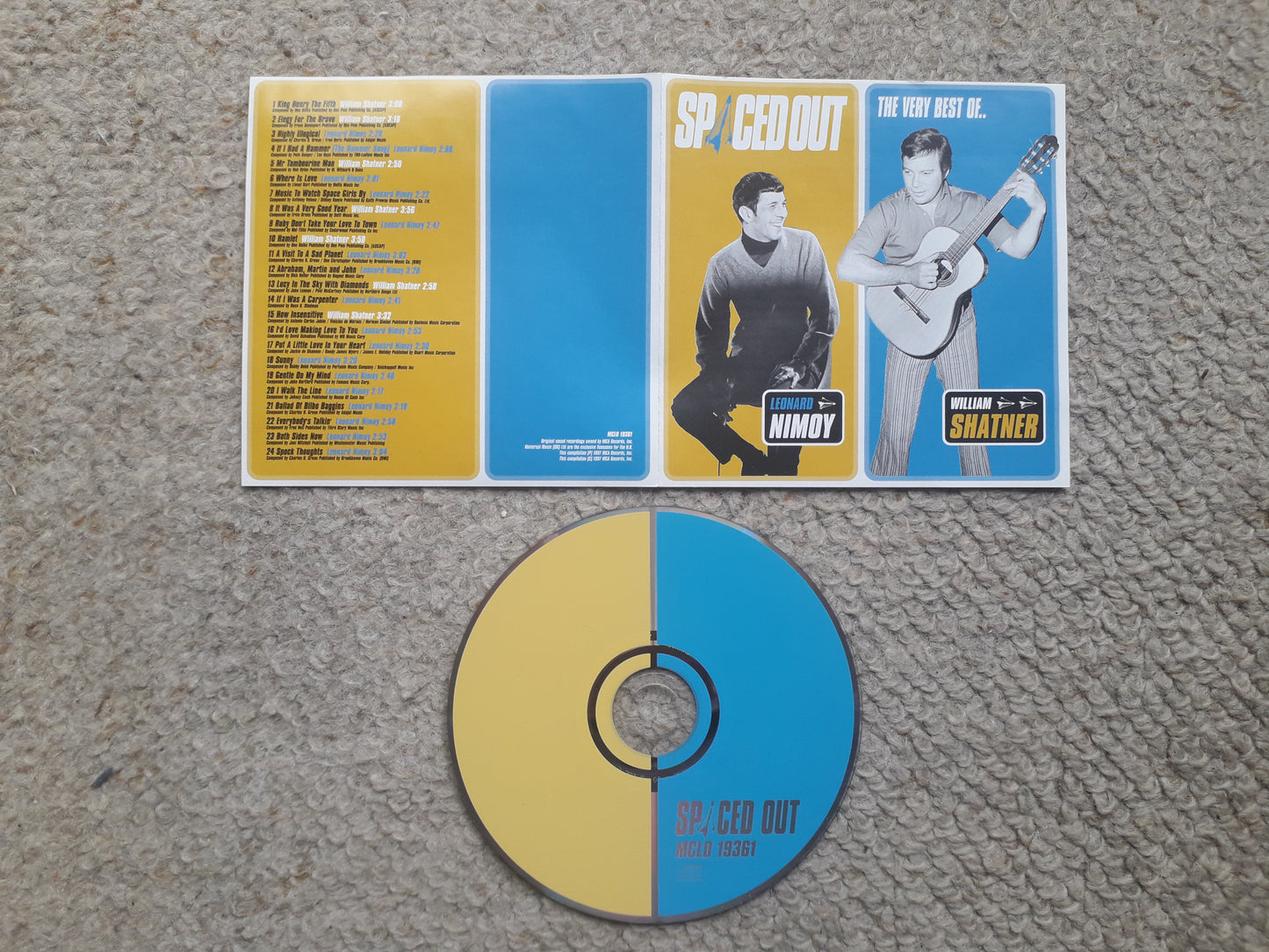 Leonard Nimoy & William Shatner – Spaced Out (The Very Best Of..) CD (MCLD 18361)