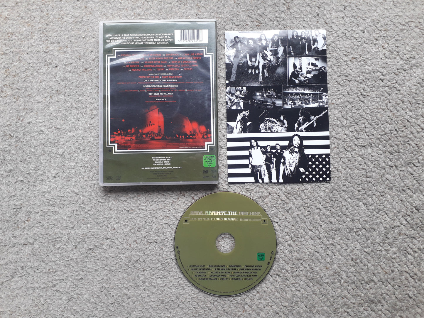 Rage Against The Machine – Live At The Grand Olympic Auditorium DVD (EPC 202234 9)