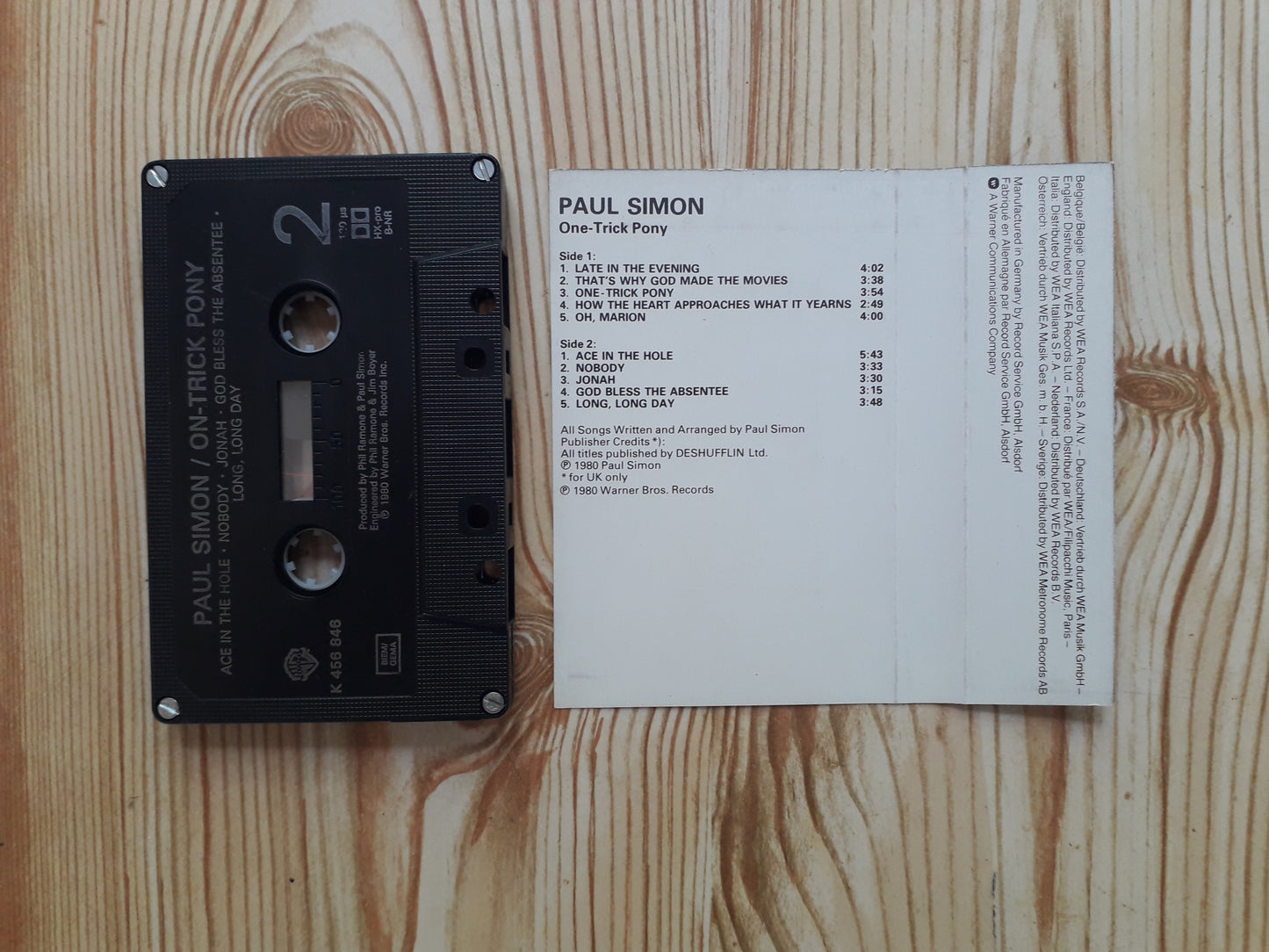 Paul Simon-One Trick Pony Cassette (K 456 846)