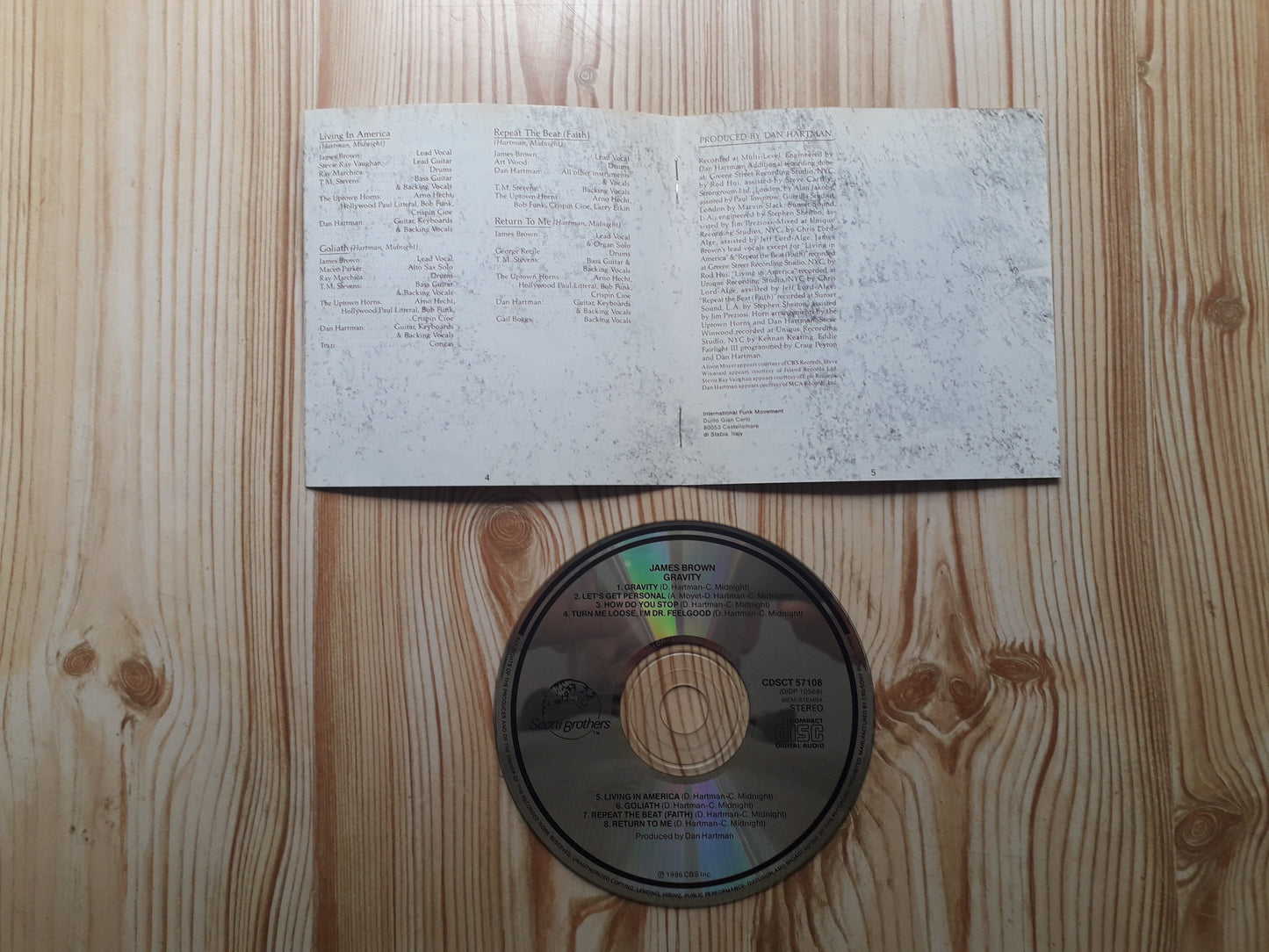 James Brown-Gravity CD (SCT 57108)