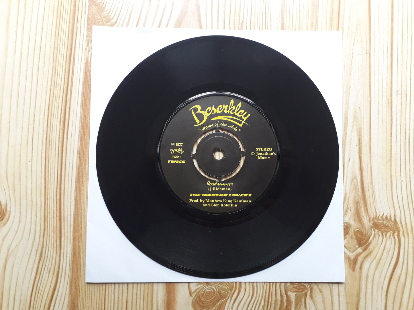 Jonathan Richman-Roadrunner Once 7" (BZZ1)