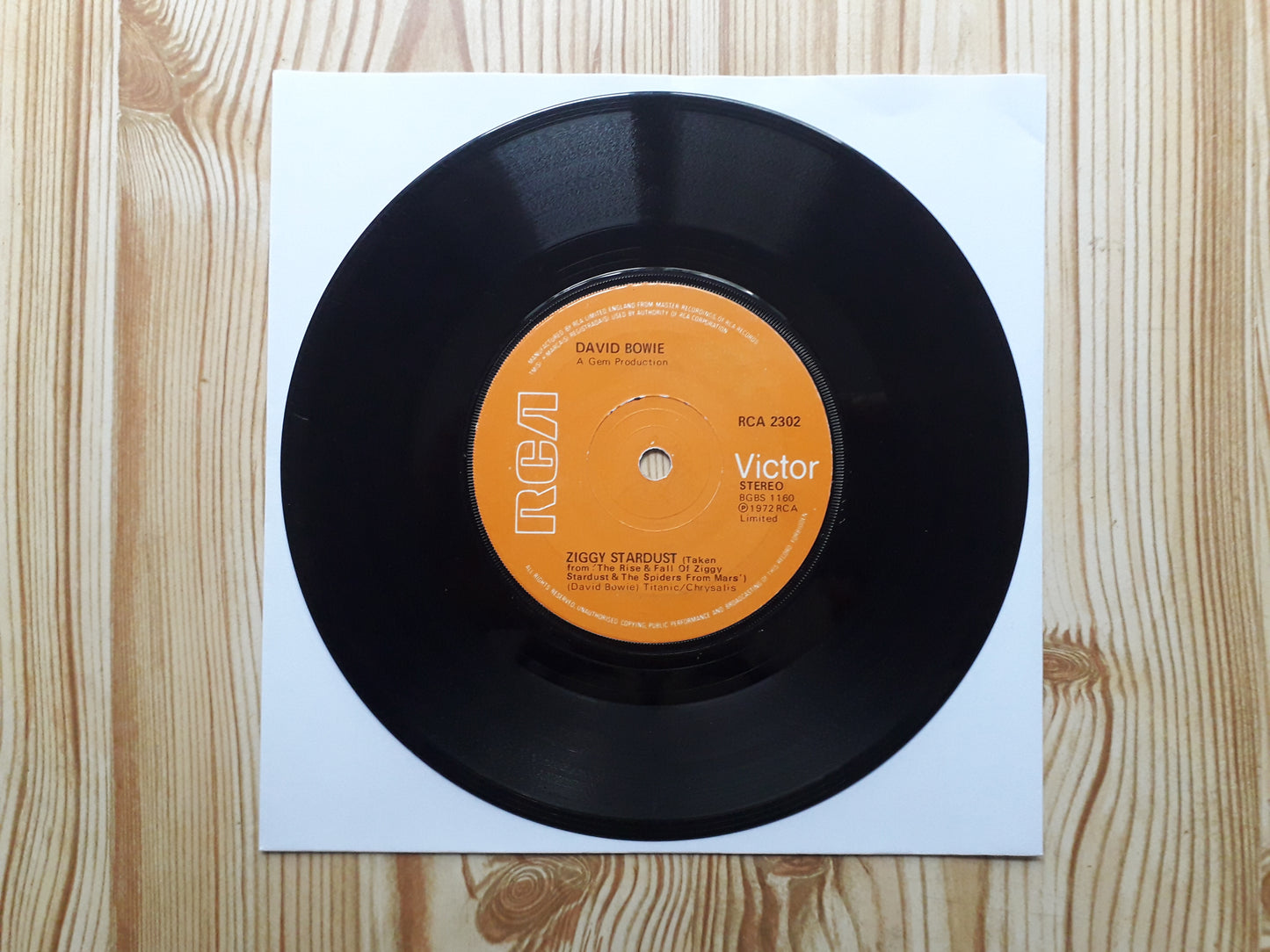 David Bowie-Ziggy Stardust/The Jean Genie 7" (RCA 2302)