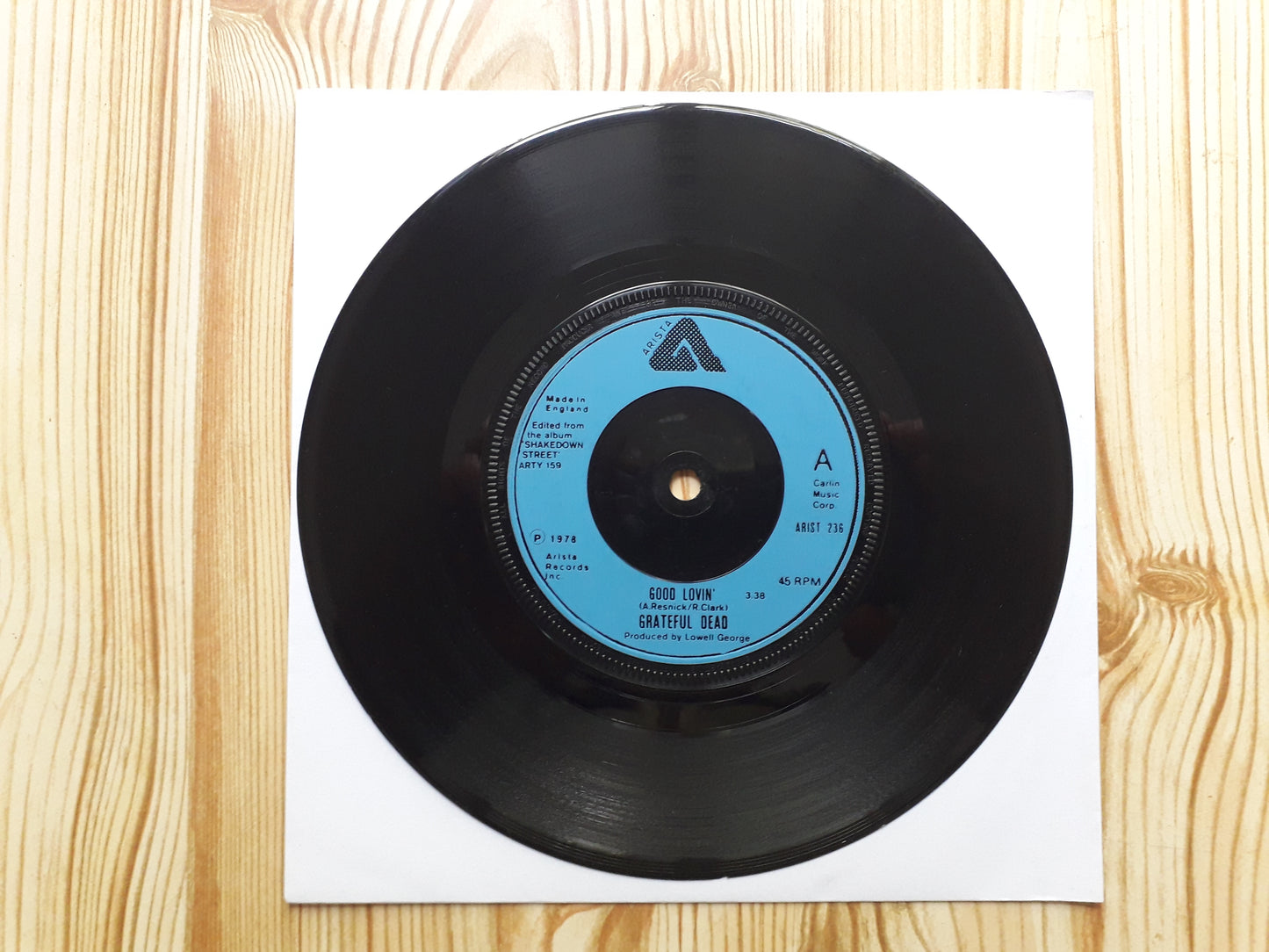 The Grateful Dead-Good Lovin' 7" (Arist 236)