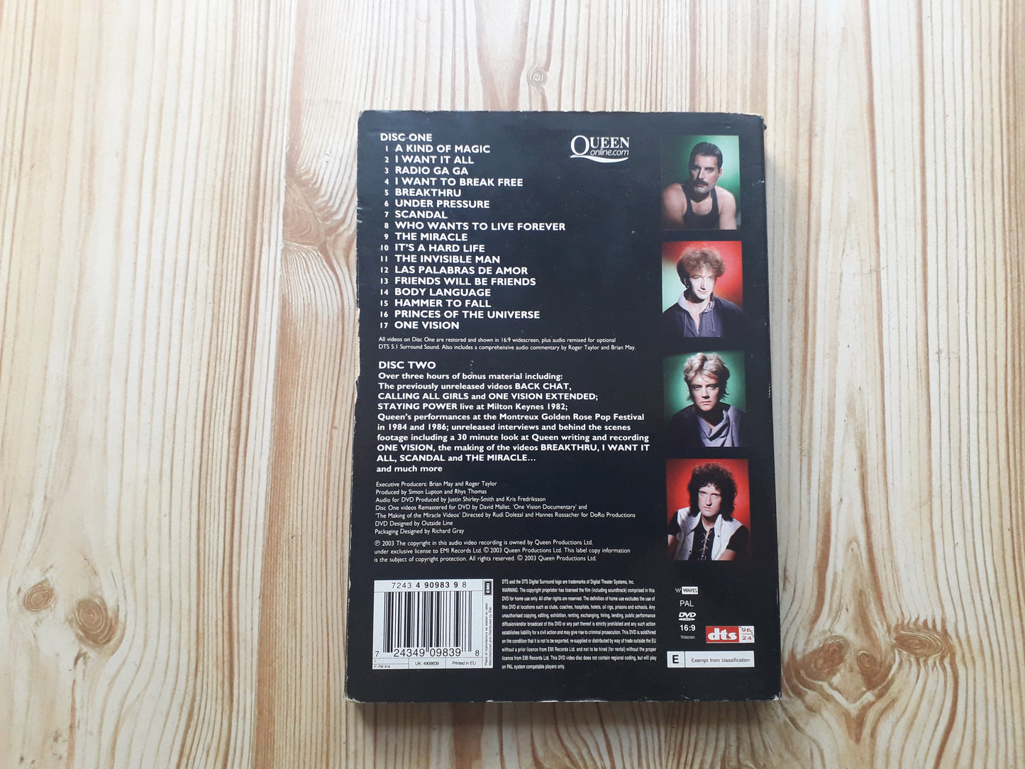 Queen-Greatest Video Hits 2 Double DVD Set (7243 4 90983 9 8)