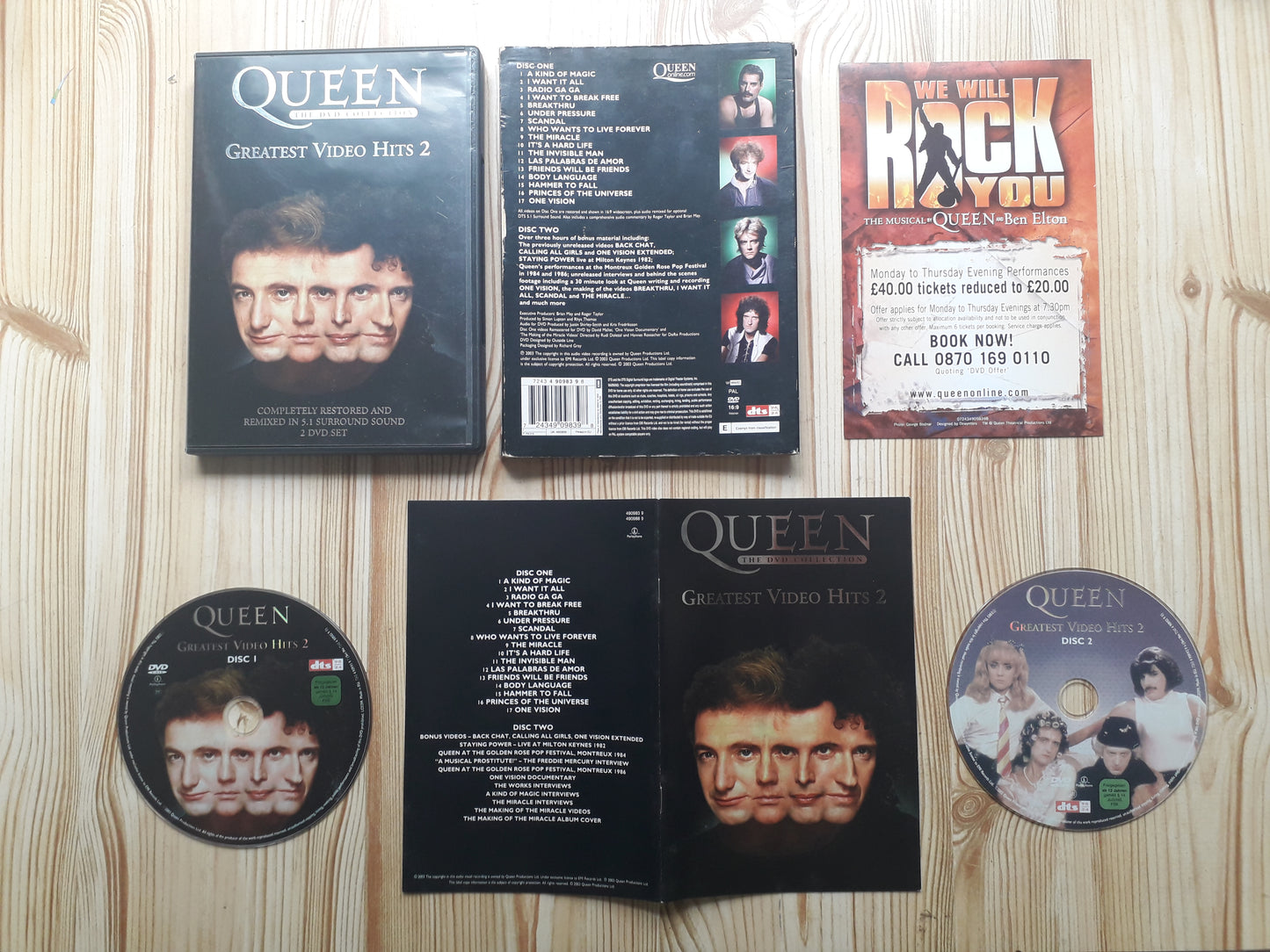 Queen-Greatest Video Hits 2 Double DVD Set (7243 4 90983 9 8)