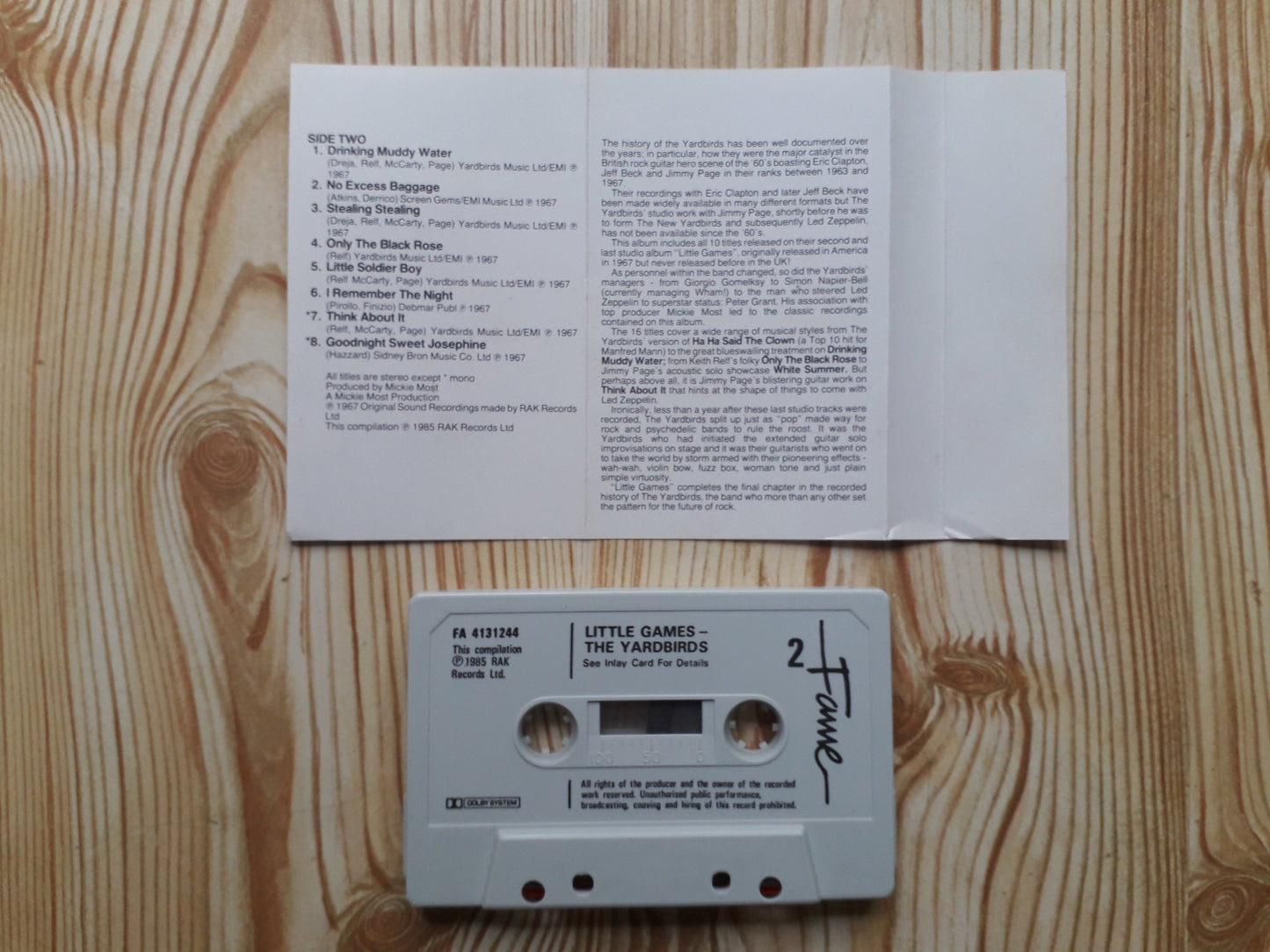 The Yardbirds-Little Games Cassette (FA 4131244)