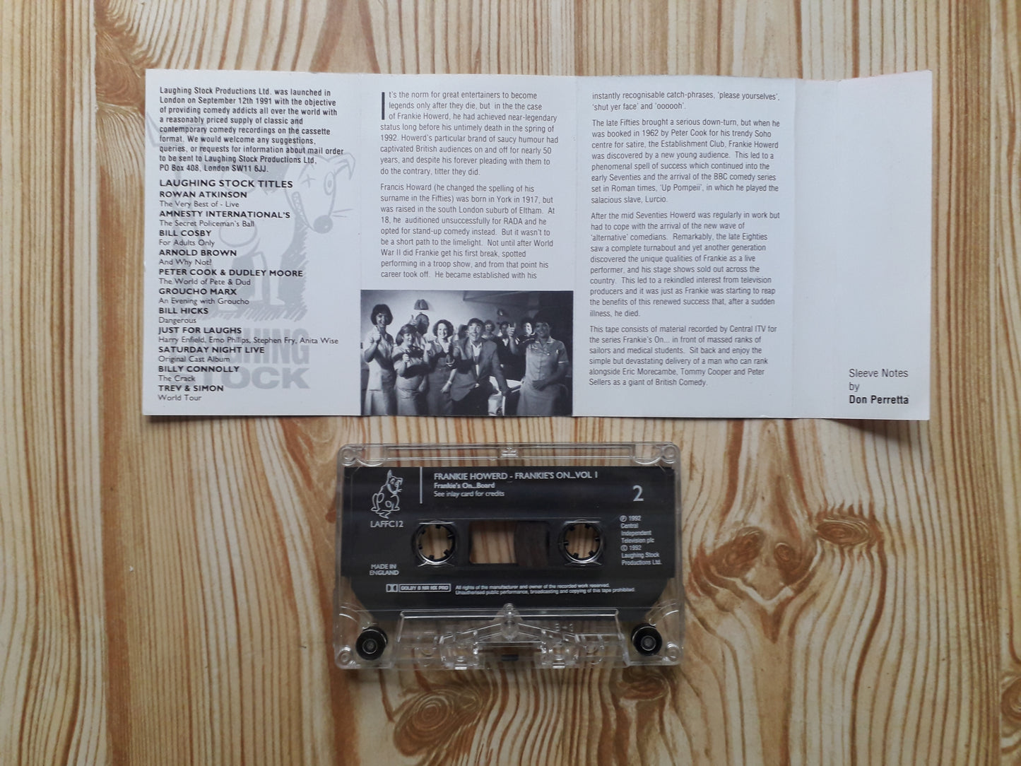 Frankie Howerd-Frankie's On...Vol 1 Cassette (LAFFC12)
